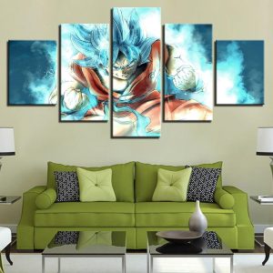 Dragon Ball 19 - Anime 5 Panel Canvas Art Wall Decor