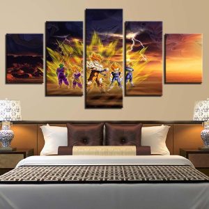 Dragon Ball 40 - Anime 5 Panel Canvas Art Wall Decor