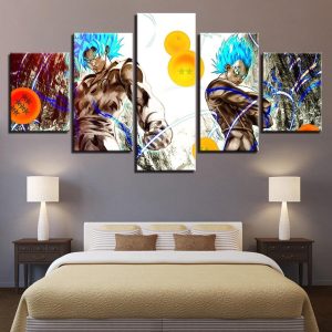 Dragon Ball 42 - Anime 5 Panel Canvas Art Wall Decor