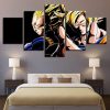 Dragon Ball 43 - Anime 5 Panel Canvas Art Wall Decor