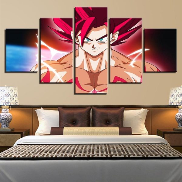 Dragon Ball Animation 3 - Anime 5 Panel Canvas Art Wall Decor