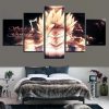 Dragon Ball Animation Simple 1 - Anime 5 Panel Canvas Art Wall Decor