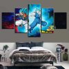 Dragon Ball Animation Simple 3- Anime 5 Panel Canvas Art Wall Decor