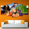 Dragon Ball Animation - Anime 5 Panel Canvas Art Wall Decor