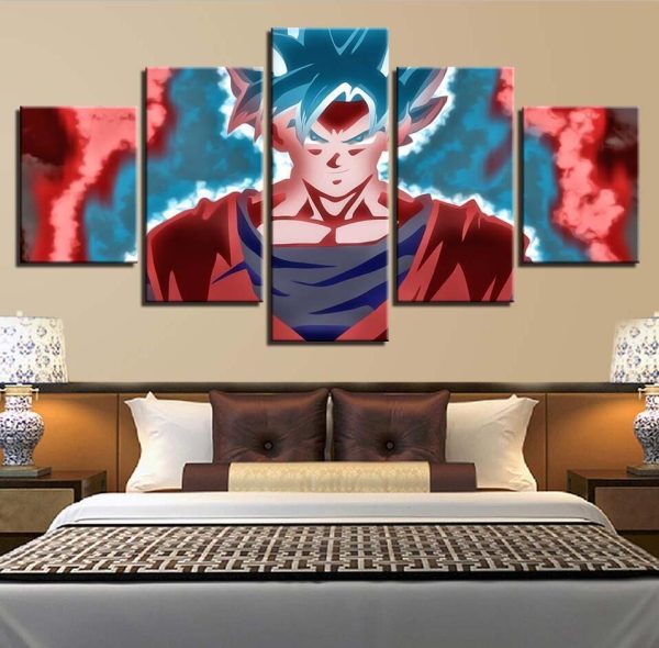 Dragon Ball Characters 2 - Anime 5 Panel Canvas Art Wall Decor