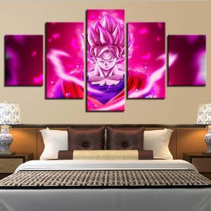 Dragon Ball Characters 4 - Anime 5 Panel Canvas Art Wall Decor