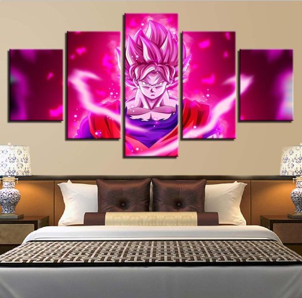 Dragon Ball Characters 4 - Anime 5 Panel Canvas Art Wall Decor