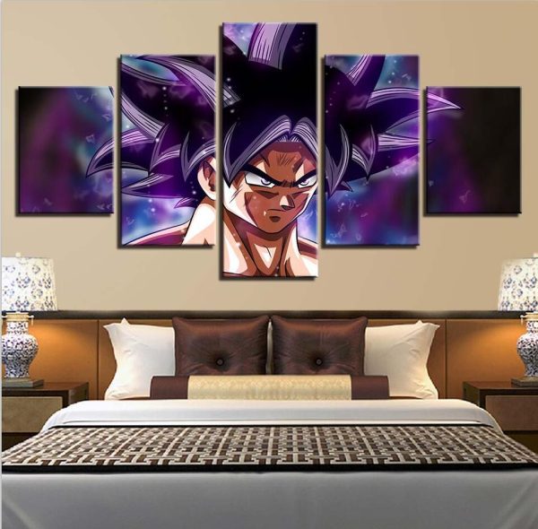 Dragon Ball Characters 5 - Anime 5 Panel Canvas Art Wall Decor