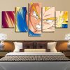 Dragon Ball Goku 17 - Anime 5 Panel Canvas Art Wall Decor