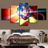 Dragon Ball Goku 20 - Anime 5 Panel Canvas Art Wall Decor