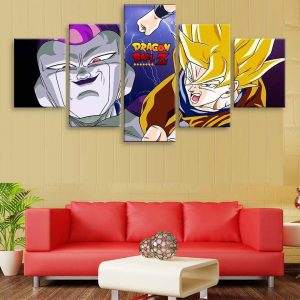 Dragon Ball Goku 27 - Anime 5 Panel Canvas Art Wall Decor