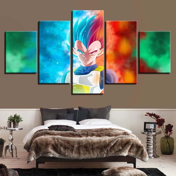 Dragon Ball Goku 29 - Anime 5 Panel Canvas Art Wall Decor