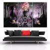 Dragon Ball Super Saiyan 5 Anime 3 Pieces - 3 Panel Canvas Art Wall Decor