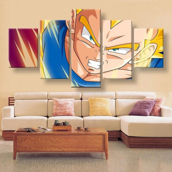 Dragon Ball Wukong 2 - Anime 5 Panel Canvas Art Wall Decor