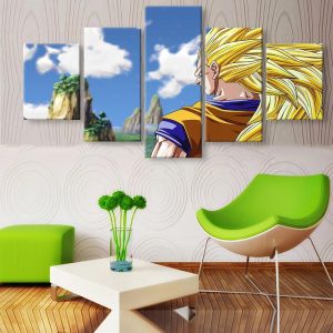 Dragon Ball Wukong 5 - Anime 5 Panel Canvas Art Wall Decor