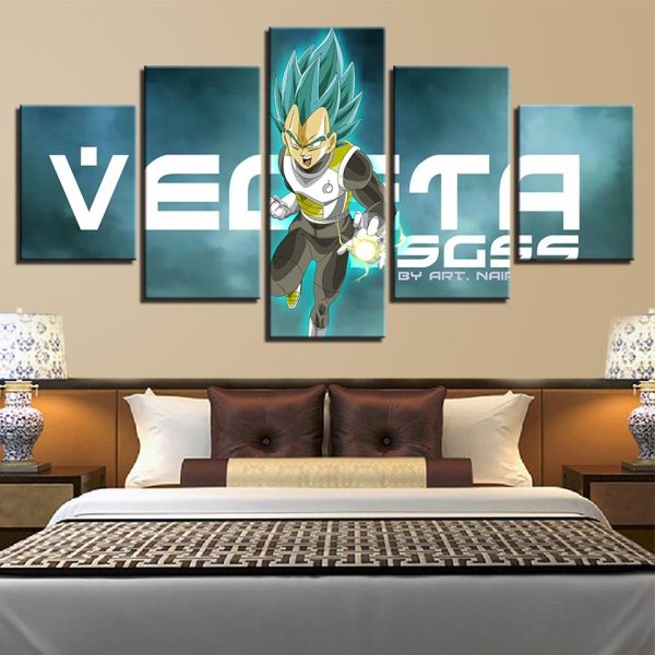 Dragon ball Goku 22 - Anime 5 Panel Canvas Art Wall Decor