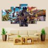 Draw Comic Fortnite Gaming - 5 Panel Canvas Art Wall Decor