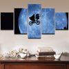 E.T. The Extra Terrestrial - Movie 5 Panel Canvas Art Wall Decor