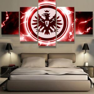 Eintracht Frankfurt Football Ag Fans - Sport 5 Panel Canvas Art Wall Decor