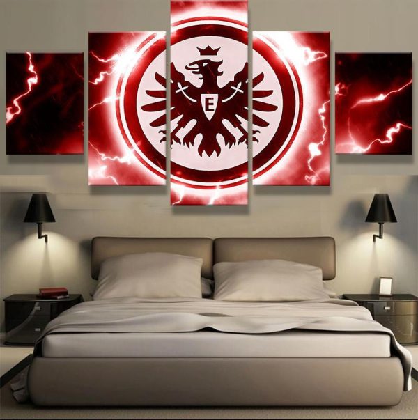 Eintracht Frankfurt Football Ag Fans - Sport 5 Panel Canvas Art Wall Decor