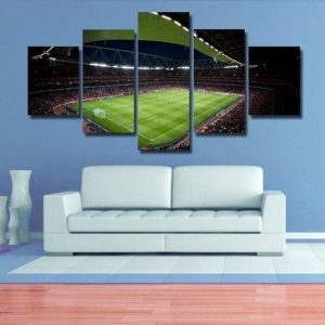 Emirates Stadium - Sport 5 Panel Canvas Art Wall Decor