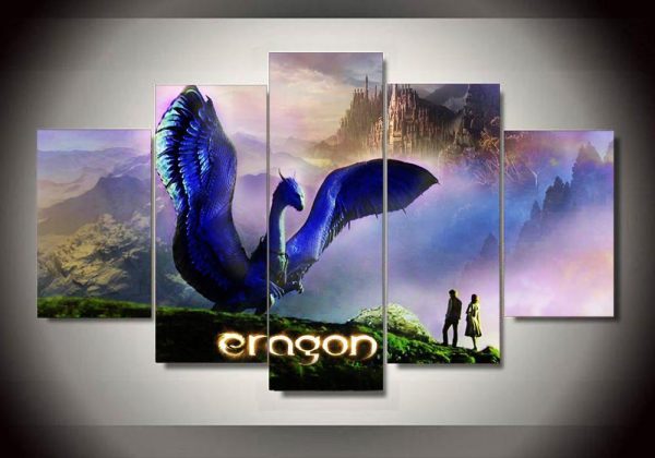 Eragon Saphira - Movie 5 Panel Canvas Art Wall Decor