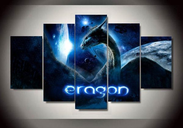 Eragon - Abstract Animal 5 Panel Canvas Art Wall Decor