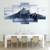 Everest Cross Creek Scenery - Nature 5 Panel Canvas Art Wall Decor