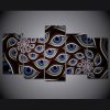 Eye Pattern - Abstract 5 Panel Canvas Art Wall Decor