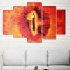 Eye The Lord Of The Rings - Movie 5 Panel Canvas Art Wall Decor