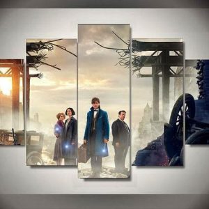 Fantastic Beast 1 - Movie 5 Panel Canvas Art Wall Decor