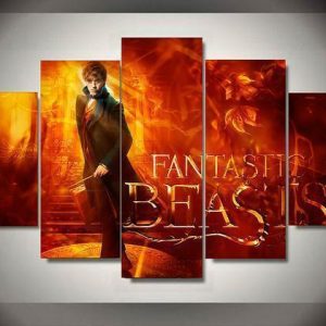 Fantastic Beast 3 - Movie 5 Panel Canvas Art Wall Decor