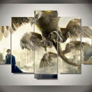 Fantastic Beast 4 - Movie 5 Panel Canvas Art Wall Decor