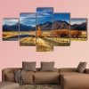 Farmland With Mount Cook - Nature 5 Panel Canvas Art Wall Decor