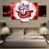 Fc Hansa Rostock Sports Football Team - Sport 5 Panel Canvas Art Wall Decor