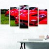 Ferrari Row - Automative 5 Panel Canvas Art Wall Decor