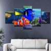 Finding Nemo Dory And Marlin Movie - 5 Panel Canvas Art Wall Decor