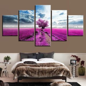 Flower 33 - Nature 5 Panel Canvas Art Wall Decor