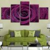 Flower 40 -Nature 5 Panel Canvas Art Wall Decor