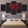 Flower 44 -Nature 5 Panel Canvas Art Wall Decor