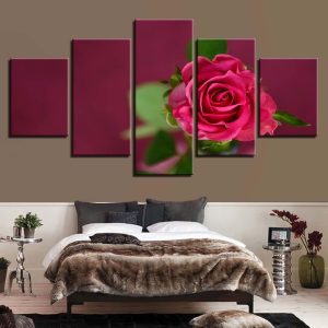 Flower 46 - Nature 5 Panel Canvas Art Wall Decor