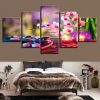 Flower 48 - Nature 5 Panel Canvas Art Wall Decor