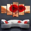 Flower 51 - Nature 5 Panel Canvas Art Wall Decor