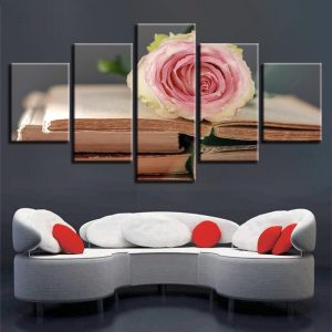 Flower 58 - Nature 5 Panel Canvas Art Wall Decor