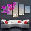 Flower 62 - Nature 5 Panel Canvas Art Wall Decor