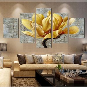 Flower Of Life Nature - 5 Panel Canvas Art Wall Decor