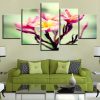 Flower Plants - Nature 5 Panel Canvas Art Wall Decor