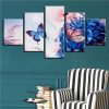 Flowers Beautiful 14 - Nature 5 Panel Canvas Art Wall Decor