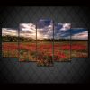 Flowers Beautiful - Nature 5 Panel Canvas Art Wall Decor