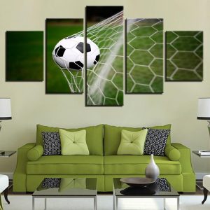 Football 2 - Sport 5 Panel Canvas Art Wall Decor